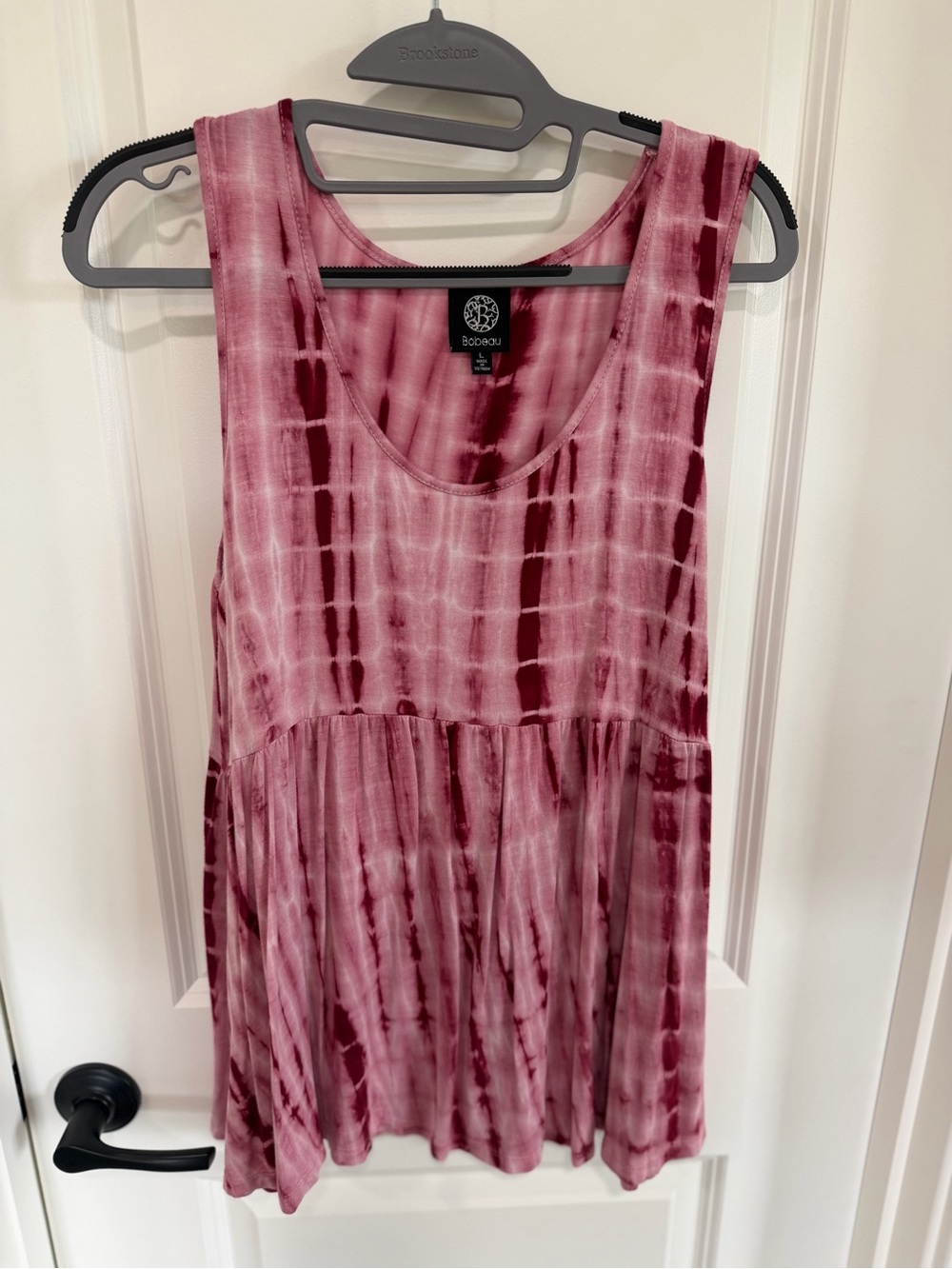 bobeau Pink Tie-Dye Sleeveless